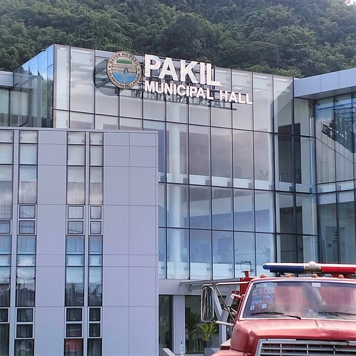 Pakil Municipal Hall stainless steel letters